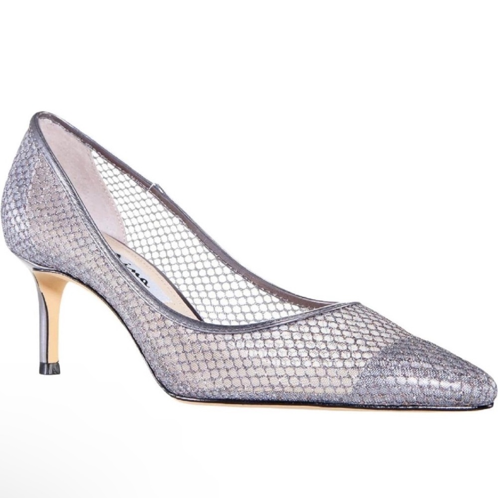 NWT NINA Niley Heel In Silver Size 8